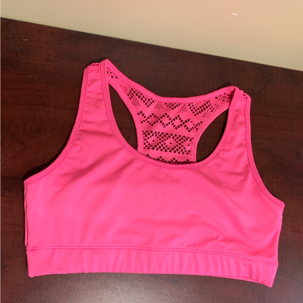 ZYIA Hot Pink Bomber Bra Sport Women Size L Athletic